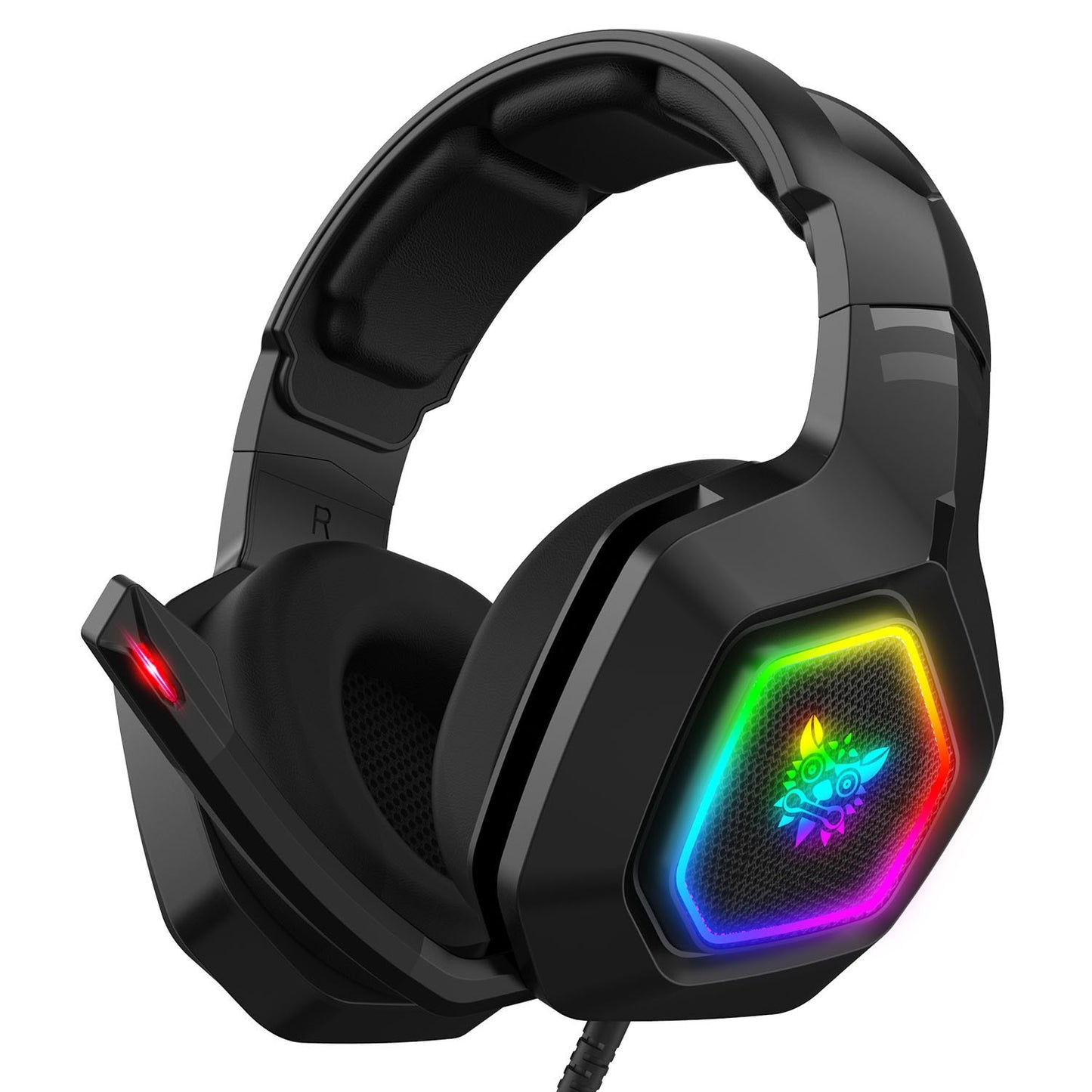 USA - Onikuma K10 E-sports Headset Game RGB Light Wired Computer Headset