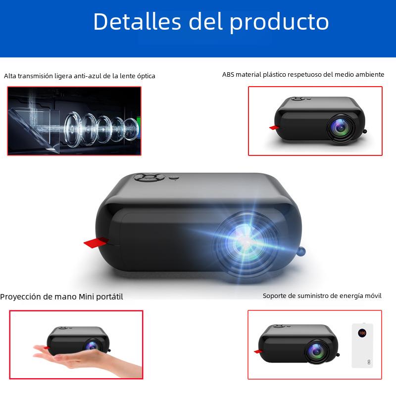 outdoor projector home small mini HD same Screen Portable Projector support 1080p