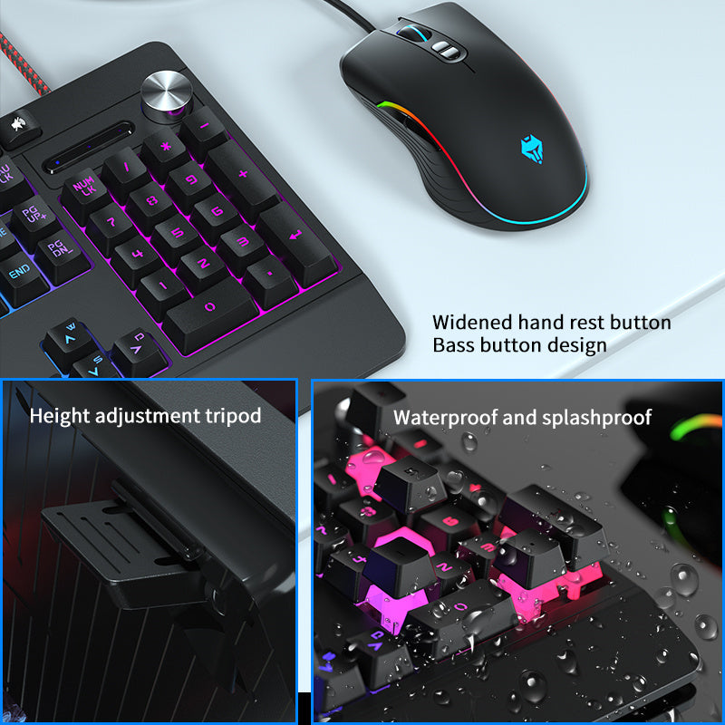 Bộ bàn phím và chuột Langtu V9 Wired Mute Manipulator Feel RGB Gaming E-sports Office 