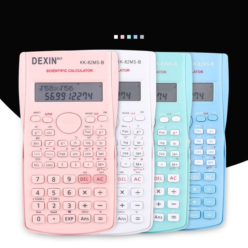 DEXIN 82MS Color Function Calculator Student Exam Multifunctional Scientific Calculator Function Computer