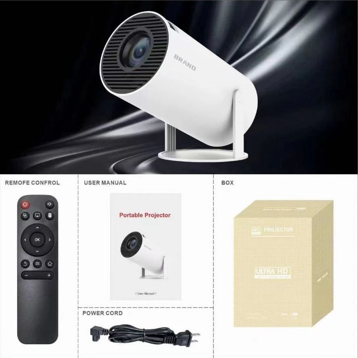 Máy chiếu HY300 Máy chiếu mini di động HD 720p cho ký túc xá mới, vụ nổ xuyên biên giới 