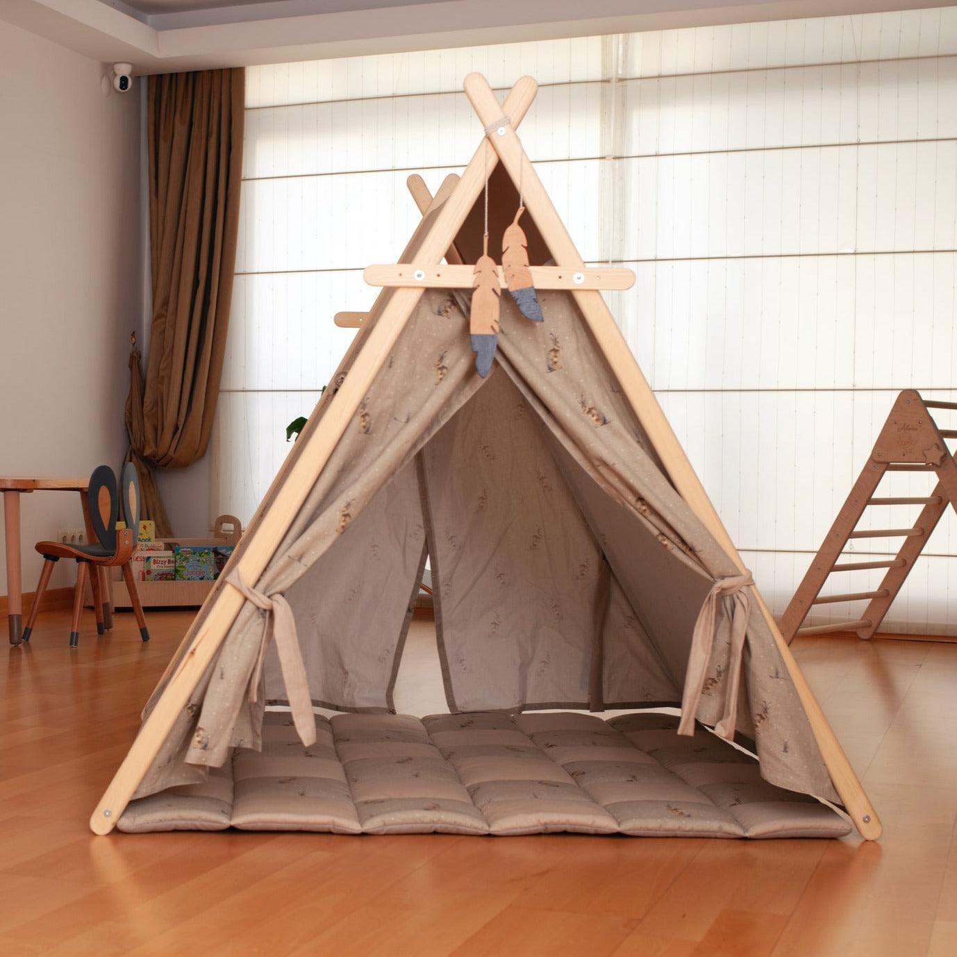 Bunny Play Tent & Play Mat | Indoor Teepee for Kids