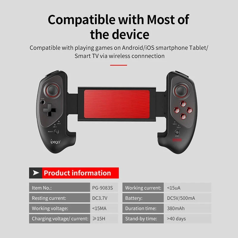 [USA] Ipega Pg-9083s Gamepad Bluetooth Wireless Joystick for Android ios Mfi Games Tv Box Tablet Ipad Game Controller