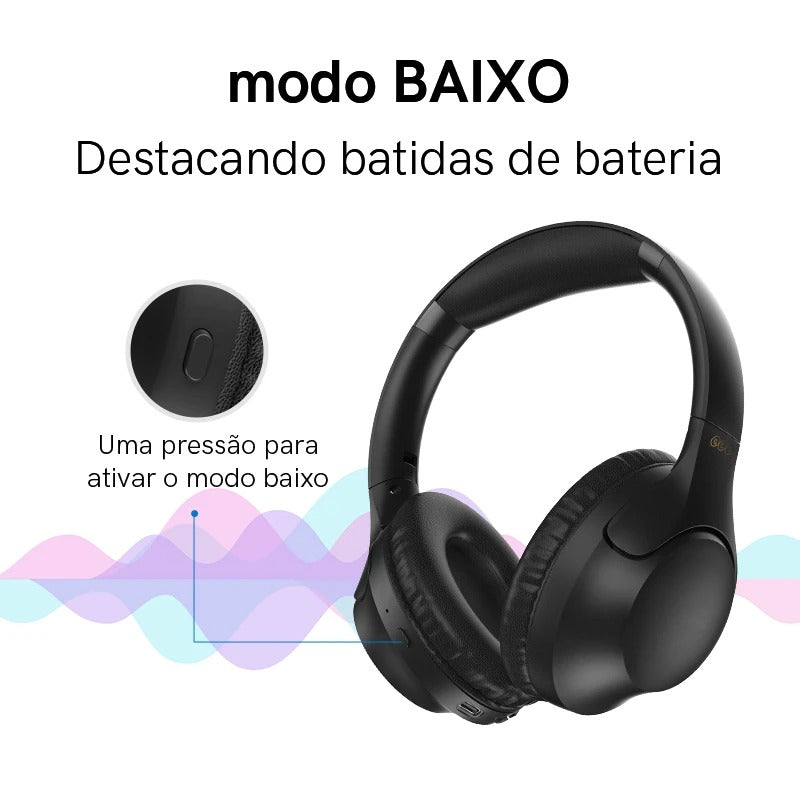 QCY H2 Wireless Headphones Bluetooth 5.3 Earphones BASS HIFI Stereo Headsets 78ms Low Latency for Music Gaming 60-Hour Playtime