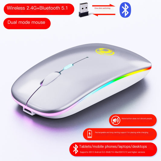 IMICE factory wholesale wireless mute mouse charging Bluetooth Dual Mode desktop notebook