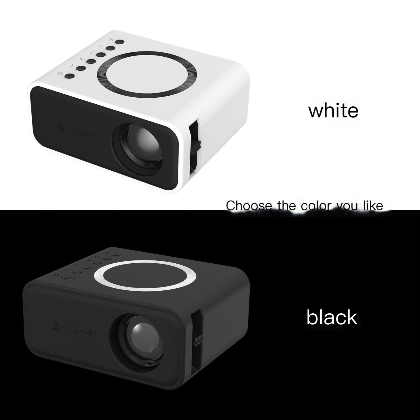 Hot  foreign trade T300S home projector miniature portable mini portable small children's mobile phone projection