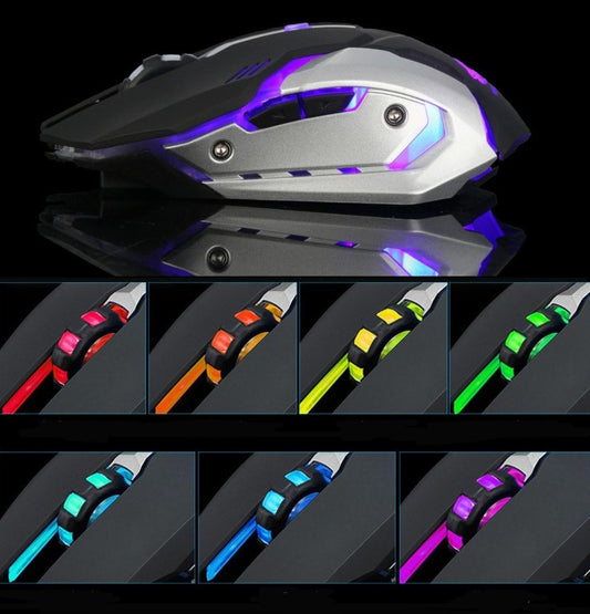 Ninja Dragon Stealth 7 Wireless Silent LED Gaming Mouse - Remarkable Finds