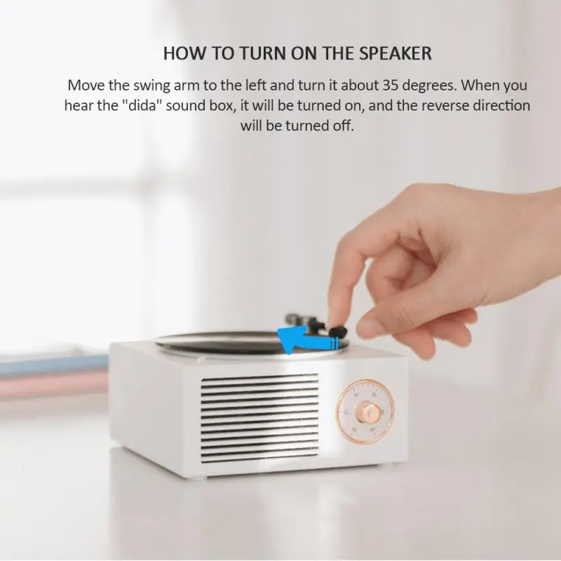 Retro Mini Vinyl Records Wireless Bluetooth Speakers