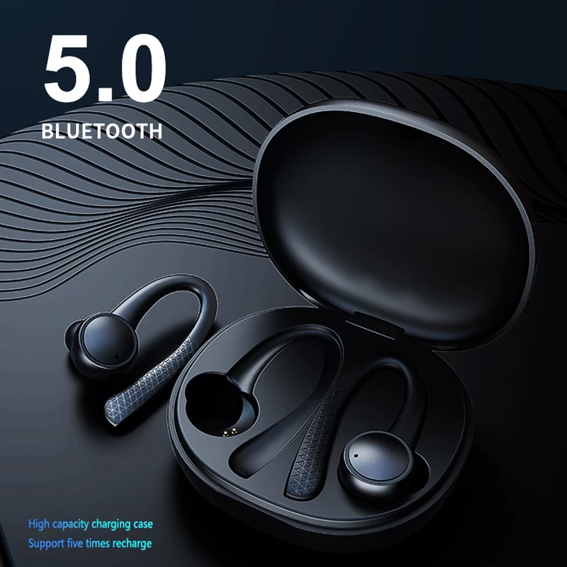 Ear Hook TWS 5.0 Wireless Sports Bluetooth Earphones