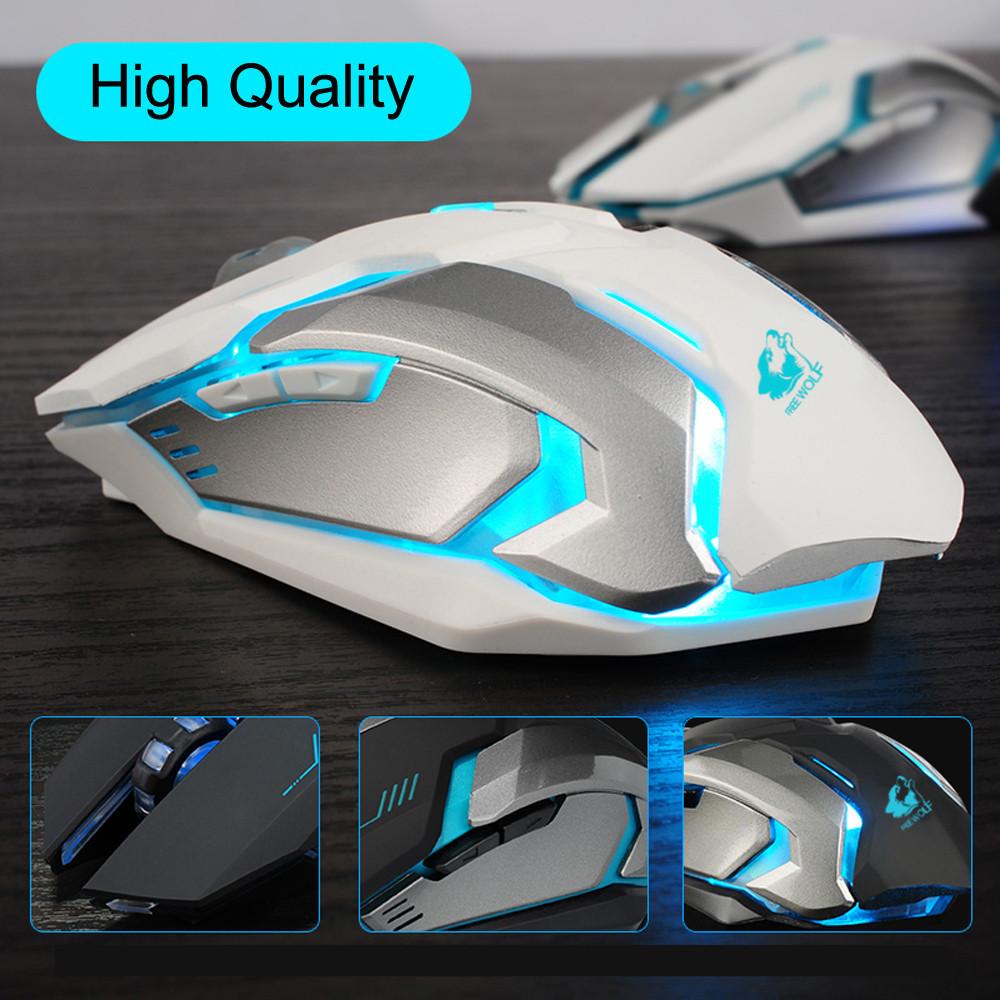 Ninja Dragon Stealth 7 Wireless Silent LED Gaming Mouse - Remarkable Finds