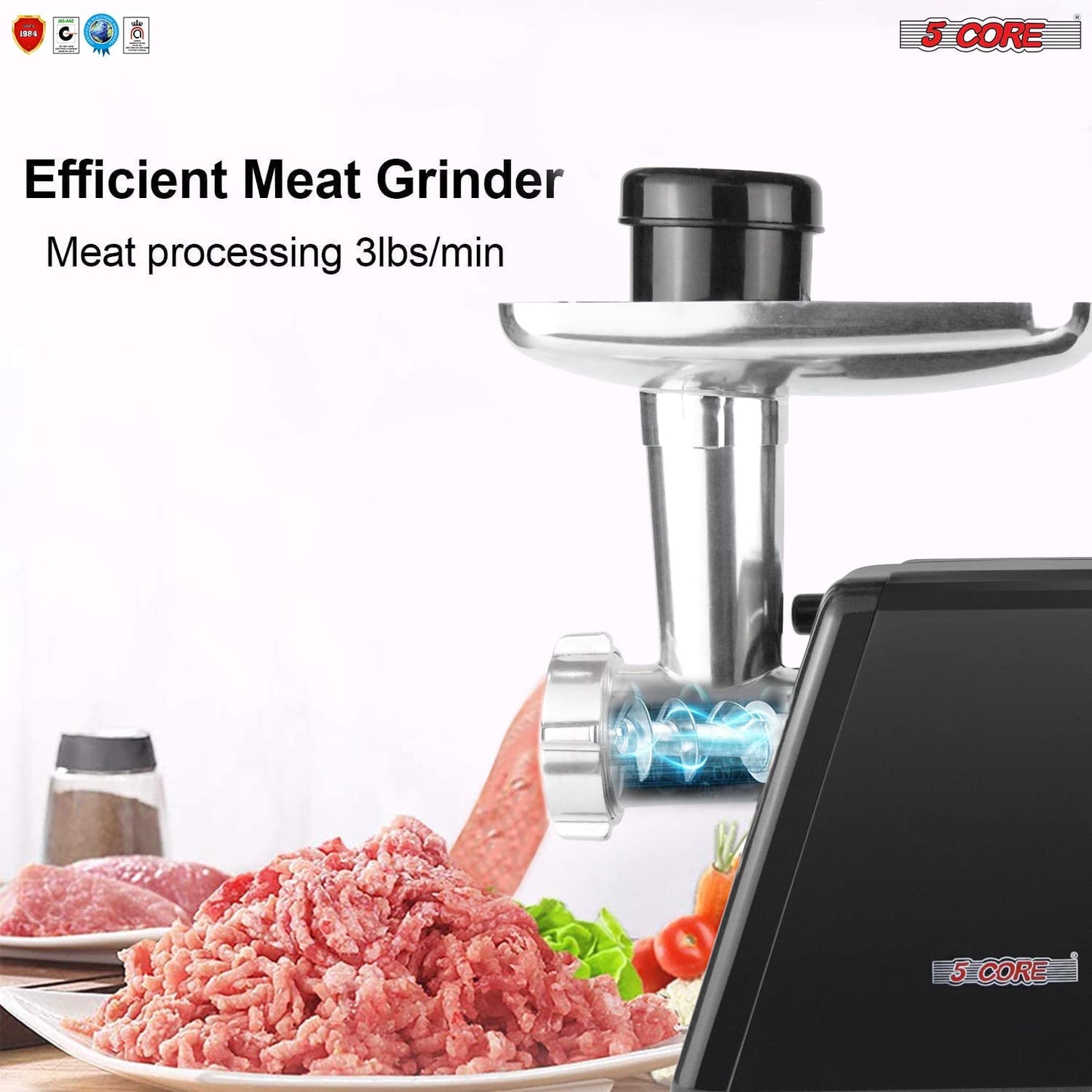 Electric Meat Grinder Machine Stainless Steel MG 02 BLKMG 02 BLK