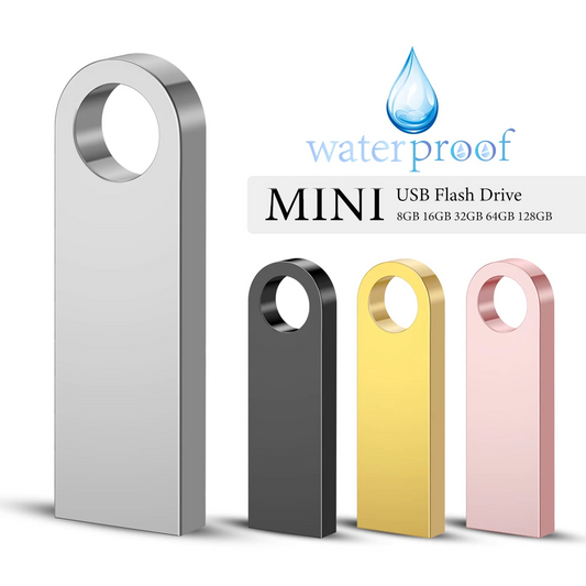 Mini Metal usb flash drive 128G 16G 8G pendrive For Gift