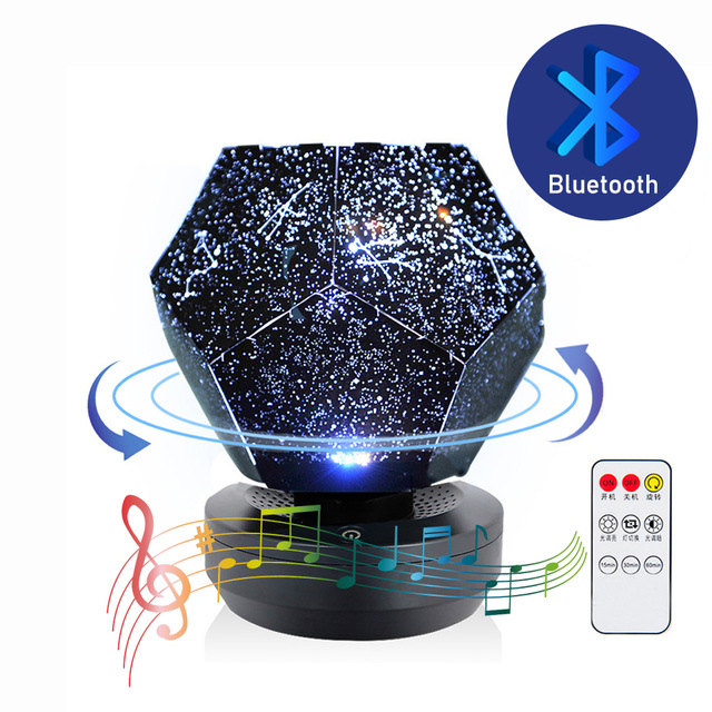 Loa Bluetooth Máy chiếu ánh sáng sao Đèn LED Galaxy đầy sao