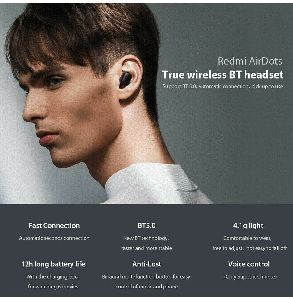 Tai nghe không dây Bluetooth V5.0 Airdots TWS