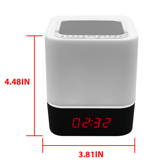 Zunammy Color Changing Wireless Alarm Clock Speaker