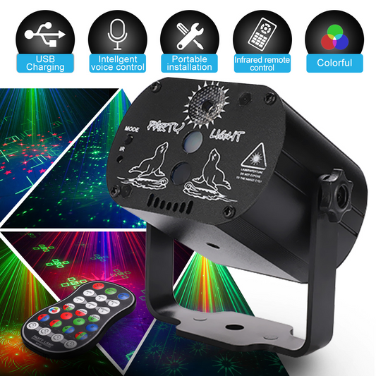 Máy chiếu sân khấu LED Laser RGB Disco Mini