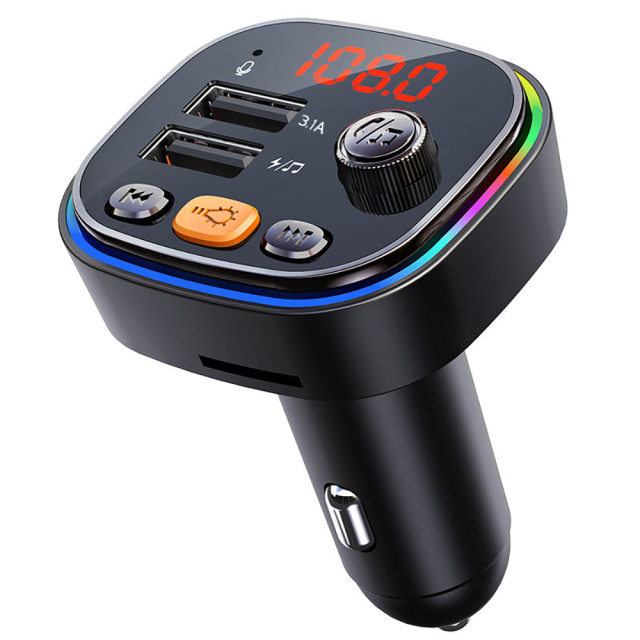 Handsfree Bluetooth MP3 Player Dual USB Fast Car Charger