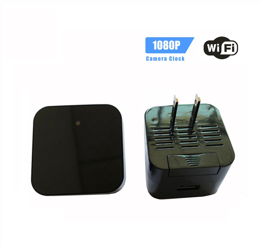 夜视 1080P Wifi 保姆摄像头 壁式充电器 隐藏式间谍摄像机