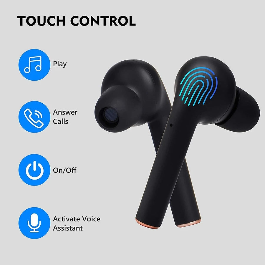 Tai nghe không dây TWS điều khiển cảm ứng Bluetooth chống nước 