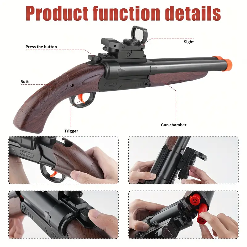 Soft Gun shell ejection soft bullet Toys Gun