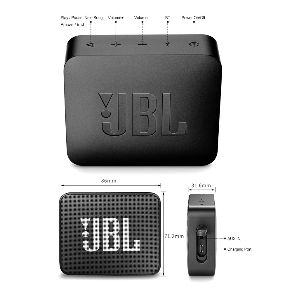 Loa Bluetooth di động không dây chống nước IPX7 JBL GO2