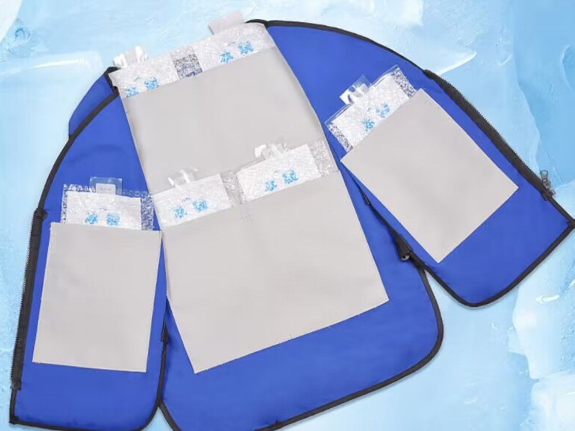 Ice Cooling Safety Vest with 20Pcs Ice Packs