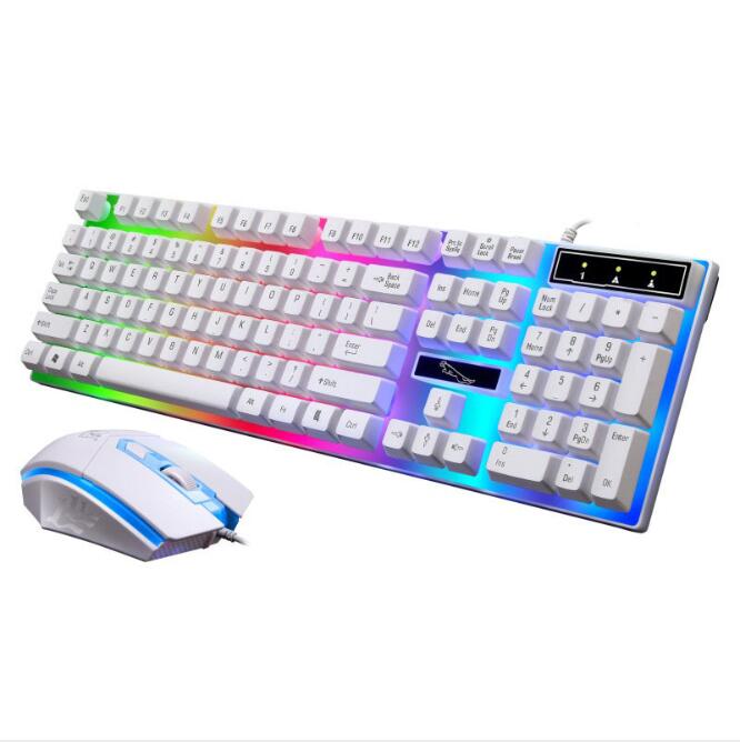 G21 wired U+U mouse and keyboard set Suspended lighting mechanical feel game mouse and keyboard set