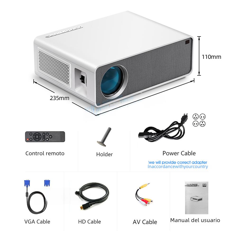 AUN  exclusive for AKEY7 Southeast Asia best selling LED projector HD 1080P 7500 lumens support 4K video