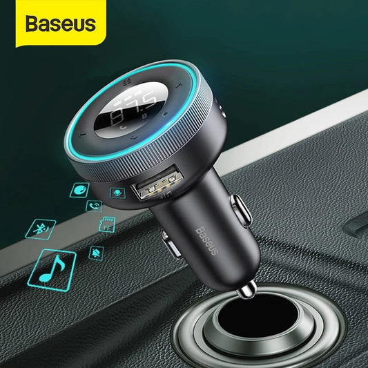 Baseus Lexing MP3 car Bluetooth charger 5.0V/3.4A cigarette lighter car U disk mobile phone charger