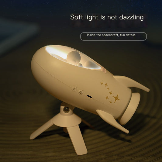 Rocket creative Bluetooth speaker children Girl bedroom bedside home sleeping light mobile phone wireless desktop small stereo