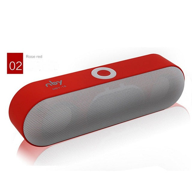 NBY-18 Mini Bluetooth Speaker Portable Wireless Speaker Sound System 3D Stereo Music Surround Support Bluetooth,TF A