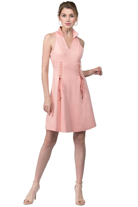 Vienna Dress - Fit and flare wing tip collar dress