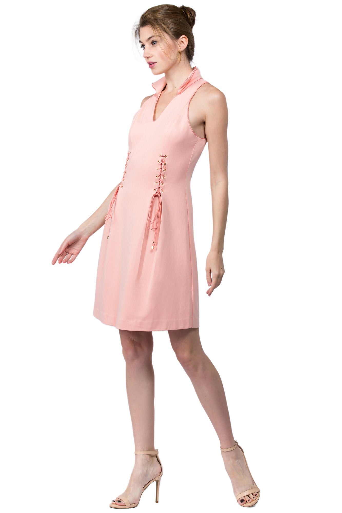 Vienna Dress - Fit and flare wing tip collar dress