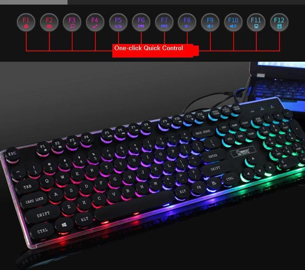 Dragon LED Backlight Gaming USB Wired Keyboard Mouse Set - Remarkable Finds