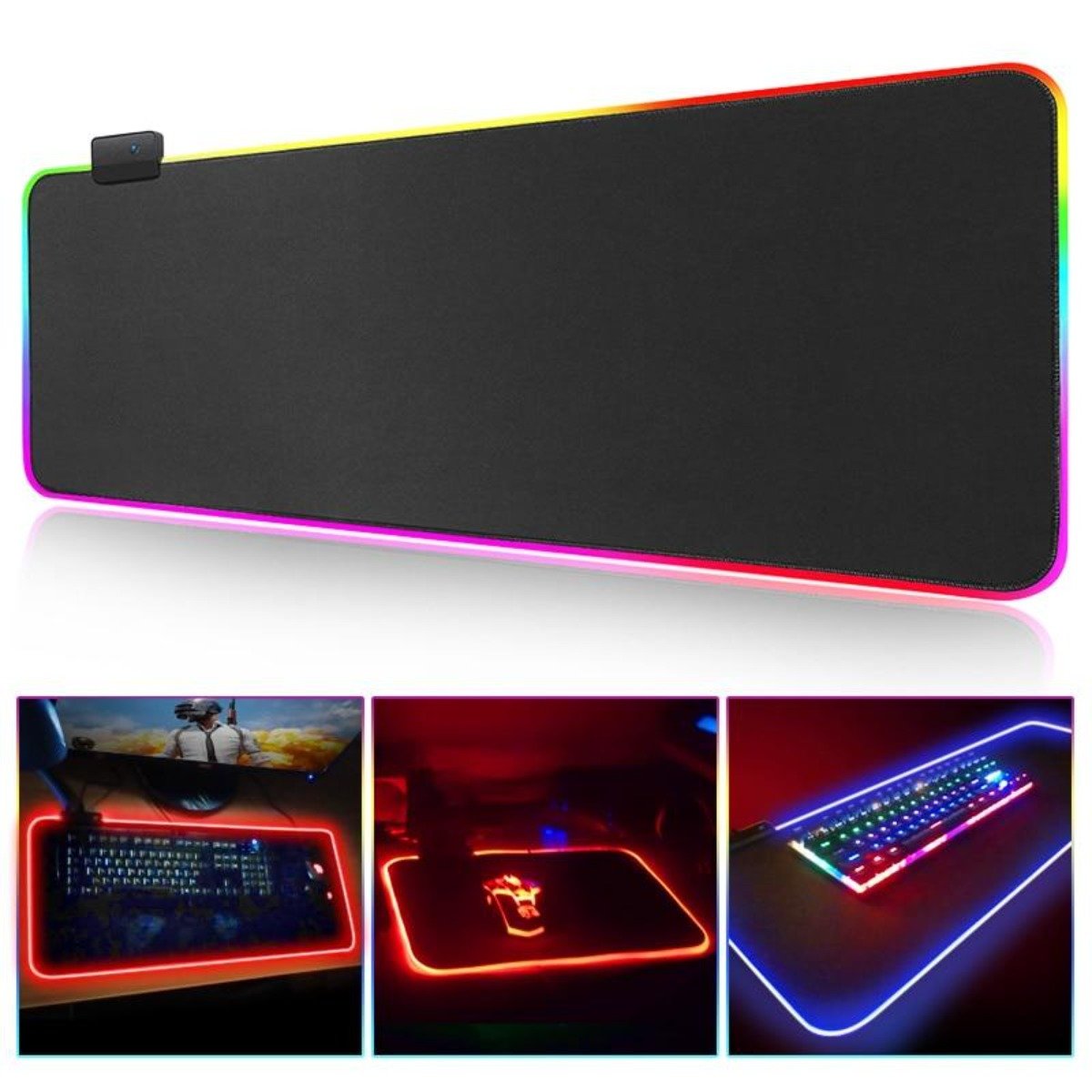 Ninja Dragons RGB Gaming 1 Touch Light Up Mouse Pad - Large Size - Remarkable Finds