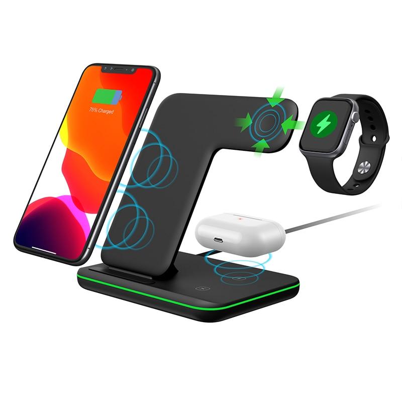 Ninja 15W 3 in 1 Fast Wireless Charging Station for Mobile Phones - Remarkable Finds