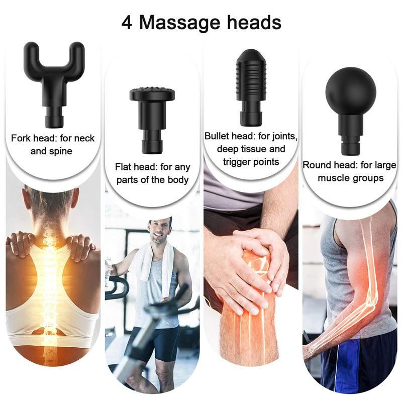 Máy massage cầm tay cao cấp 30 tốc độ 6 đầu